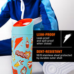 Gatorade Kids' Rookie Metal Water Bottle, 12oz, Stainless Steel Bottle, Double-Wall Insulation, Vacuum Insulated, Thermo Mug