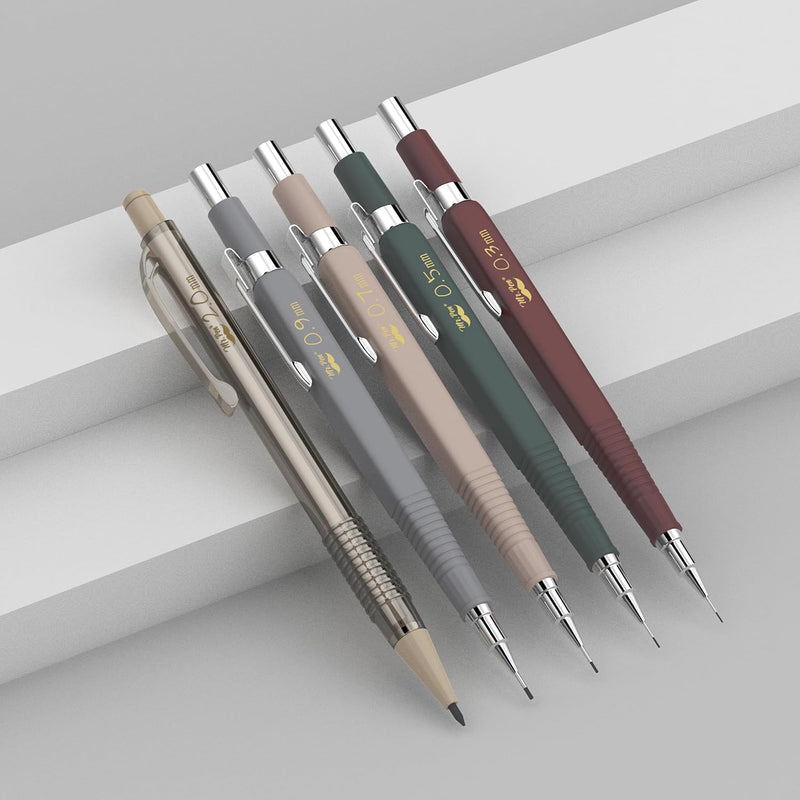 Mr. Pen- Art Mechanical Pencil Set, 5 Sizes (0.3, 0.5, 0.7, 0.9, 2.0mm) | 5 HB Lead Refills & 10 Eraser Refills, Precision Drawing Pencils for Sketching, Writing & Artwork