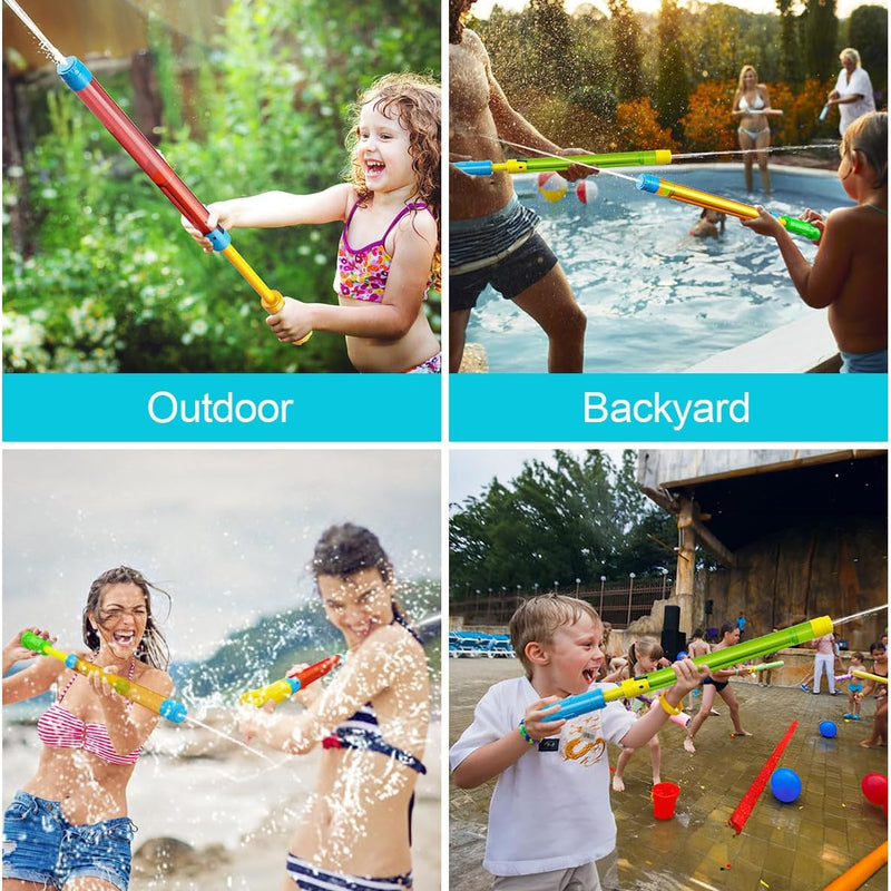 LQYoyz 6 Pack 16.5'' Water Gun, Squirt Gun for Kids & Adults | Bulk Blaster Water Guns, Water Toys for Swimming Pool, Backyard & Beach, Water Fighting Pool Toys