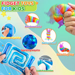 6Pack Sensory Autism Toys for Tollder Kids, Airplane Travel Road Trip Restaurant Toy for Age 3-5 5-7 Fidget Classroom Must Have Treasure Prize Autistic ADHD Easter Basket Stuffers Gifts