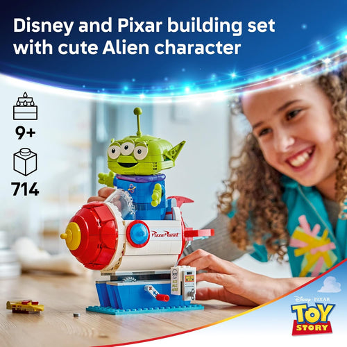 Disney Toy Story Alien Building Toy for Kids Ages 9+ with Movable Parts and Arcade-Style Ride