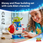 Disney Toy Story Alien Building Toy for Kids Ages 9+ with Movable Parts and Arcade-Style Ride