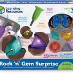 Learning Resources Rock 'n Gem Surprise, 19 Pieces, Ages 3+ Toddler Learning Toys for Sorting and Matching STEM Skills