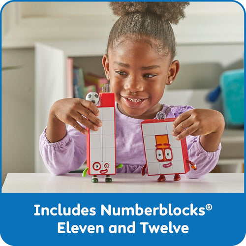 numberblocks friends eleven and twelve figures, math toys for toddlers, counting blocks for kids 3-5, preschool learning & education toys