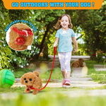 KSABVAIA Plush Teddy Toy Puppy Electronic Interactive Dog - Walking, Barking, Tail Wagging, Stretching Companion Animal for Kids Toddlers