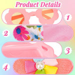 Kajaia 8 Pcs 18 Inch Doll Clothes and Accessories Summer Dolls Swimsuits Beach Playsets Include Doll Swimsuit Bikini Dress Flip Flops Hat Sunglasses Handbag Swim Accessories for 18 Inch Girl Dolls