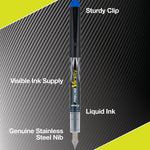 Pilot Precise Varsity Pre-Filled Fountain Pens for Writing, Medium Point Stainless Steel Nib, Black/Blue/Red/Pink/Green/Purple/Turquoise Ink, 1.0mm, 7-Pack