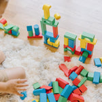 Melissa & Doug Wooden Building Blocks for Toddlers, 100-Piece Set, FSC Certified, Ages 2+