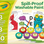 Crayola Spill Proof Paint Set (8ct), Washable Toddler Paint Kit | Screen Free Activity, Arts & Crafts Kit for Kids, Painting Gift for Toddlers, Ages 3+