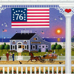 Buffalo Games Charles Wysocki Nantucket Jigsaw Puzzle - 500 Piece, 21.25 x 15 in - Reference Poster - Jigsaw Puzzles for Adults - Patriotic Art