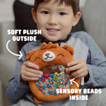 Chuckle & Roar Sensory Seek & Find Plush Bear Toy with Hidden Objects, 40 Cards, Ages 3+