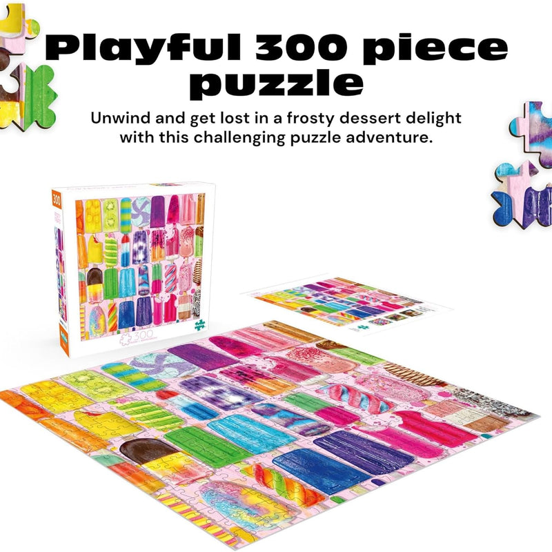 buffalo games frosty treats 300 piece large jigsaw puzzle for adults summer ice cream art