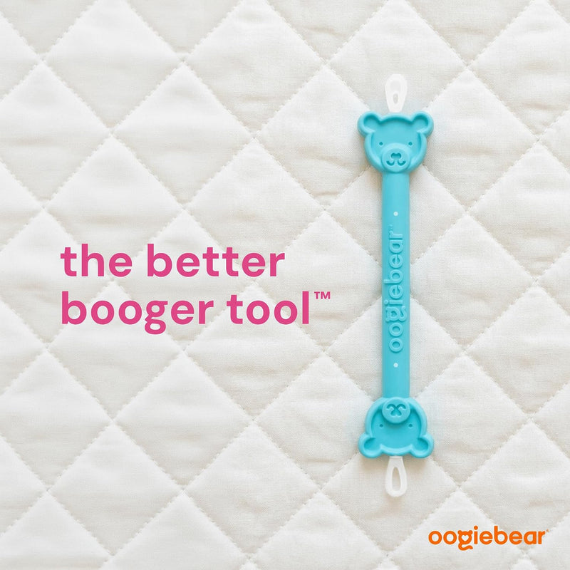 oogiebear Baby Nose & Ear Picker, Safe Booger Remover Tool, 1 Piece, Blue | Safe Dual-Ended Nose Cleaner & Ear Wax Remover for Newborns, Infants & Toddlers, BPA-Free, Patented, Baby Registy Essential