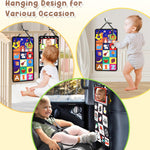 URMYWO Tummy Time Mirror Toys, High Contrast Baby Toys for Newborn | Visual Stimulation Black and White Baby Toys, Sensory Crinkle Book Toy for Infant 0-3-6-12 Months, Boy Girl Shower Gifts