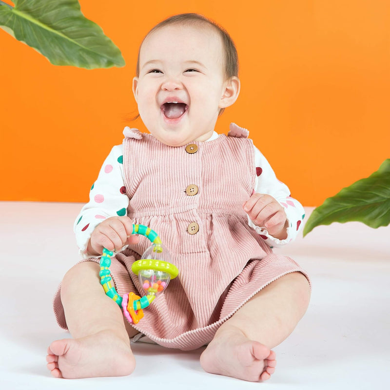 Bright Starts Baby Rattle And Teether Toy, BPA-Free, Ages 3 Months Plus
