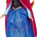 Mattel Disney Frozen Anna Fashion Doll in Sparkling Removable Dress, Cape & Boots and Braided Hair, Posable & Collectible, Inspired by Movie