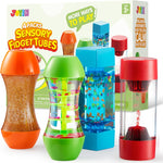 JOYIN 4-Pack Fidget Tubes: Sensory, Stress Relief Toys for Kids, Autism, Classroom