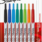 Sharpie Retractable Permanent Markers, Ultra Fine Point, 8 Count