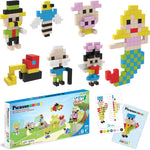 PicassoTiles 108pcs 1” Magnetic Puzzle Cubes Magnet Toys Preschool Construction Building Block Set Sensory Toy Early Education STEM Learning Come with Ideabook for Children Age 3+ Boy Girl PMC108