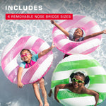 TYR Kids' Swimple Goggles - Colorful Swim Goggles for Beginners | Comfy Youth Unibody Fit | Advanced Anti-Fog UV Eye Protection | Safe No-Leak Silicone Gaskets | Quick-Adjust Release Button