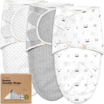 KeaBabies 3-Pack Organic Baby Swaddles for Newborns, Infant (Nordic, 0-3M) | Baby Girls, Boys, Soft Organic Cotton, Newborn Swaddle Sleep Sack, Nursery Swaddling Blankets