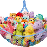 Lazebox Stuffed Animal Net Hammock for Plushie Toys, Stuffed Animal Hammock Corner for Kids' Room Decor, Ideas for Organizing Stuffy Collection, White, L (67" x 40" x 40")-Pack of 1