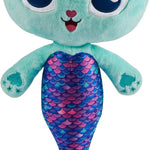 Gabby's Dollhouse Celebrations, Sprinkle Party Cakey Cat Plush, 10-Inch Interactive Stuffed Animal with Sounds, Kids Toys for Girls & Boys Ages 3+