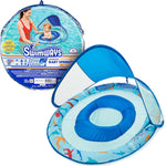 SwimWays Baby Spring Float with Adjustable Canopy and UPF Sun Protection for 9-24 Months