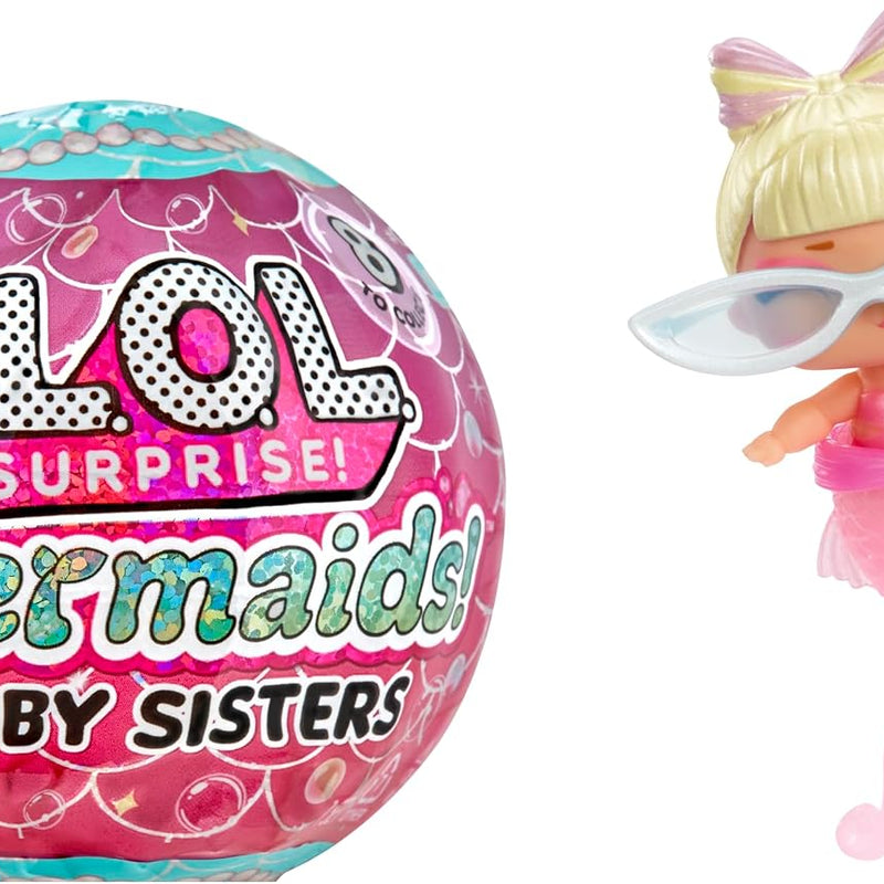 LOL Surprise Mermaids Baby Sisters with Color Change Tail, 8 Dolls to Collect, Fashion Accessories, Great Gift for Kids Ages 4+