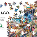 Buffalo Games Thomas Kinkade Disney Collage Jigsaw Puzzle, a 2000-Piece Premium Art Collection for Adults, Showcasing Immersive Disney Scenes and Proudly Made in the USA for an Enchanting Puzzling Experience.