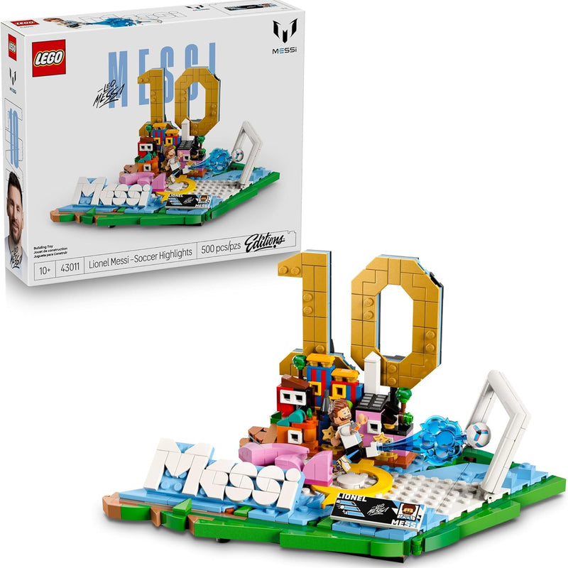 LEGO Lionel Messi Soccer Highlights Building Set for Kids, Ages 10+, Collectible Display Gift