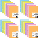 Mead Spiral Notebook, 6 Pack, 1 Subject, College Ruled Paper, 7-1/2" x 10-1/2", 70 Sheets per Notebook, Assorted Pastel Colors (830049)