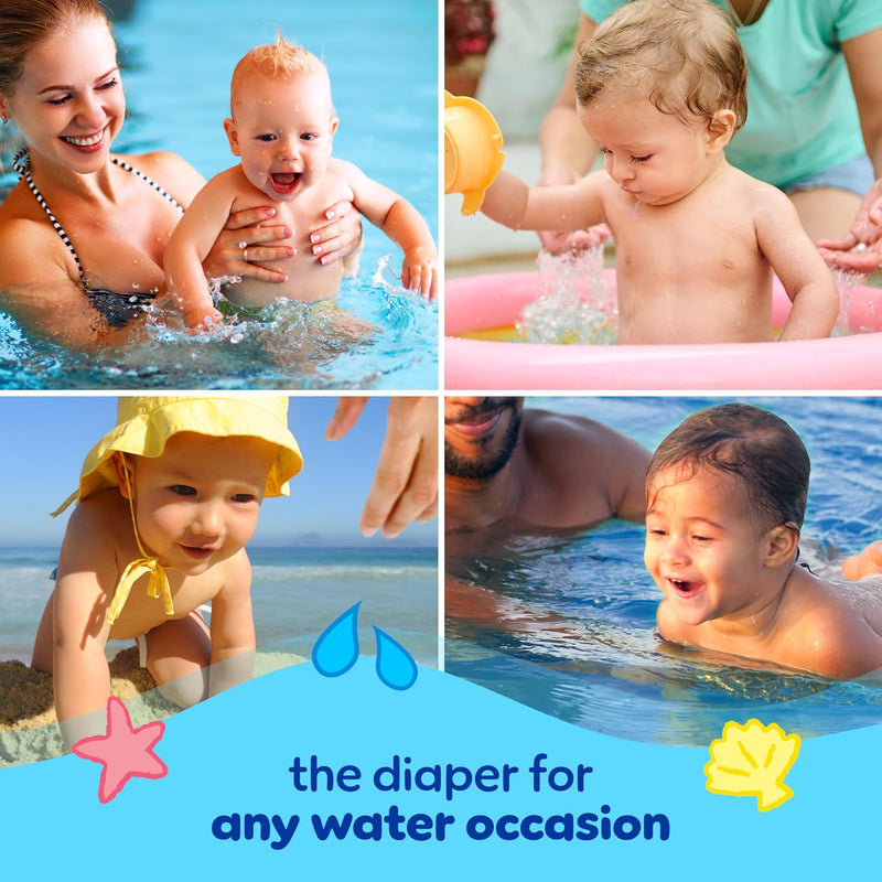 Pampers Splashers Swim Diapers, Size 5, 17 Count, Disposable Swim Diapers, Contains Mess, No Swell