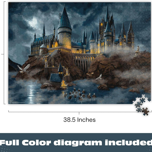 Ceaco Thomas Kinkade Harry Potter Hogwarts Castle 1500 Piece Jigsaw Puzzle