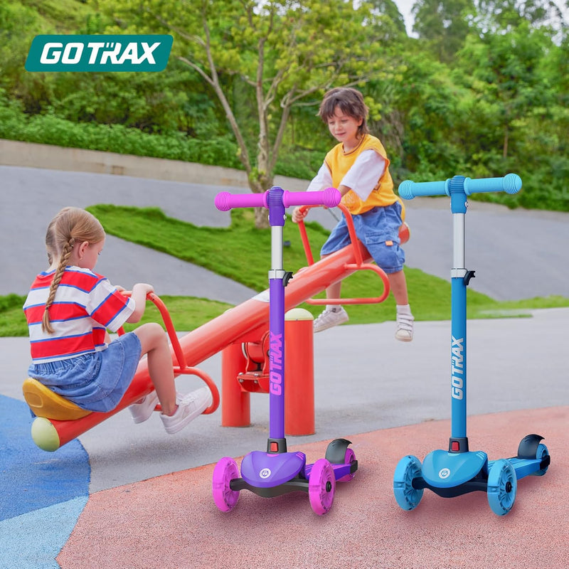 Gotrax KS1 Kids Kick Scooter with LED Lighted Wheels and Adjustable Handlebars