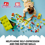 LEGO DUPLO Classic Deluxe Brick Box Building Blocks - Learning & Educational Toys for Toddlers, Preschool, Ages 1.5+ Years - Gift for Birthdays - Develop Fine Motor Skills - 10914