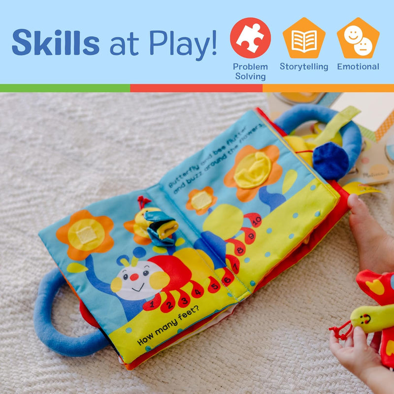 Melissa & Doug K's Kids My First Cloth Book for Babies and Toddlers Early Learning Developmental Soft Activity