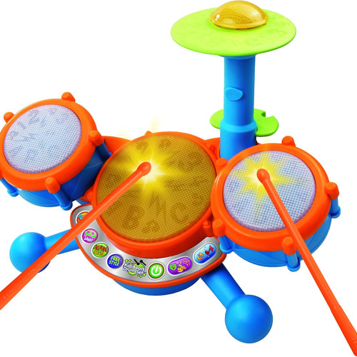 VTech KidiBeats Kids Drum Set - Musical Toy with Lights, Sounds & Learning for Toddlers 2-5 Years