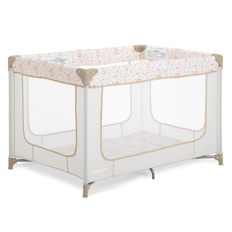 Dream On Me Zodiak Portable Playard, Compact for Travel, Carry Bag, Black | Removable 1" Mattress Pad, Mesh Sides, Quick Fold, 30 Lb Limit - ASTM Tested for Infants & Toddlers, Indoor & Outdoor Use