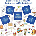 Skillmatics Storybook Art Kit – Adventures, Writing Activity, Gift for Kids | Create Adventure Stories, 300+ Stickers, Scrapbooking & Journal, Storytelling Activity, Screen-Free Craft, Ages 5, 6, 7, 8, 9