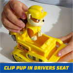 Paw Patrol, Rubble's Bulldozer Toy Truck with Collectible Action Figure, Sustainably Minded Kids Toys