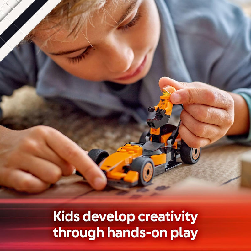 LEGO City F1 Driver with McLaren Race Car Toy Kit for Kids Ages 6+