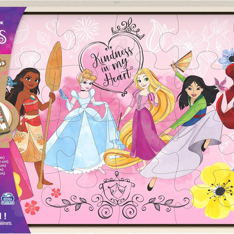 Disney Princess Puzzles: 7-Pack of Jigsaw Puzzles, 12-24 Pieces, Featuring Ariel, Tiana, Rapunzel, and More