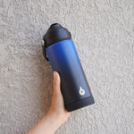 BJPKPK 18oz Insulated Water Bottle, Stainless Steel Bottle with Straw Lid | Soft Silicone Nozzle, Keep Cold & Hot, Leak-Proof BPA-Free Metal Bottle with Flex Handle for Travel, Gym & Everyday Hydration