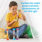 hand2mind sensory fidget tubes for kids, anxiety relief items, calm down corner supplies, classroom toys