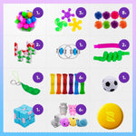 Fidget Poppers Pack – 50 Pcs Fidget Toys, Party Favors for Kids 8-12, Stocking Stuffers, Bulk Sensory Toys for Classroom Treasure Box Prizes, Goodie Bags, Birthday Gifts