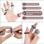 Mr. Pen- Spiky Sensory Rings, 10 Pack, Jewel Tones, Stress Relief Fidget Sensory Toys, Fidget Ring for Anxiety, Massager, Individuals with BFRB, ADHD and Attention Disorder