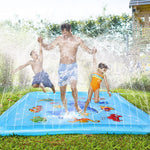Growsland Splash Pad for Toddlers, Outdoor Sprinkler for Kids | 67" Summer Water Toys Baby Pool Fun Gifts for 3 4 5 6 7 8 9 Years Old Boy Girl Backyard Garden Lawn Outdoor Games