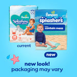 Pampers Splashers Swim Diapers, Size 5, 17 Count, Disposable Swim Diapers, Contains Mess, No Swell