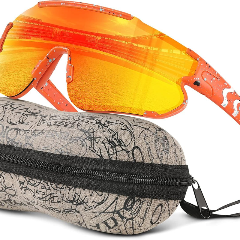 Kids Baseball Polarized Sports Sunglasses for Boys Girls 3-12 Youth Cycling Running